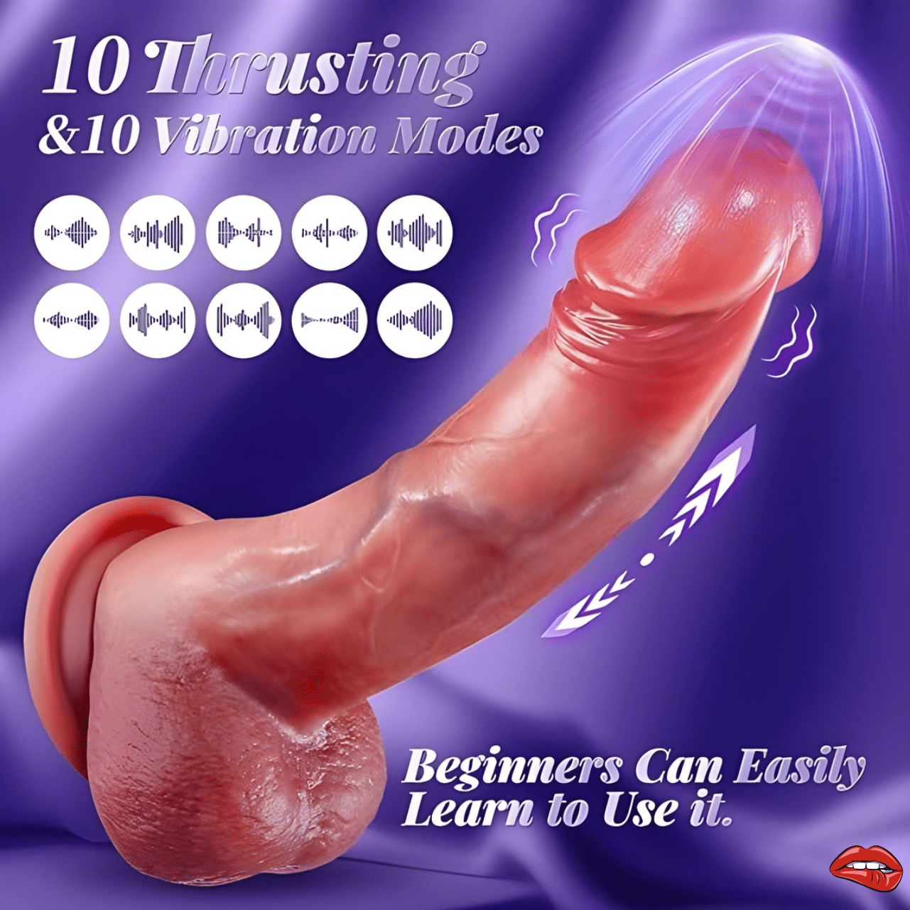 Realistic Soft Silicone Dildo With Vibration Modes. - Image 4