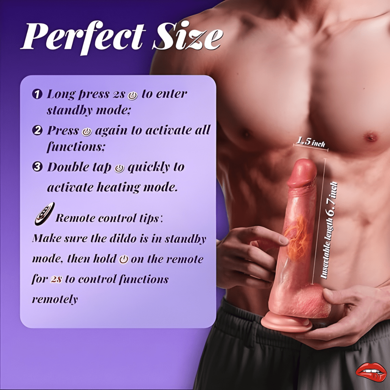Realistic Soft Silicone Dildo With Vibration Modes. - Image 3
