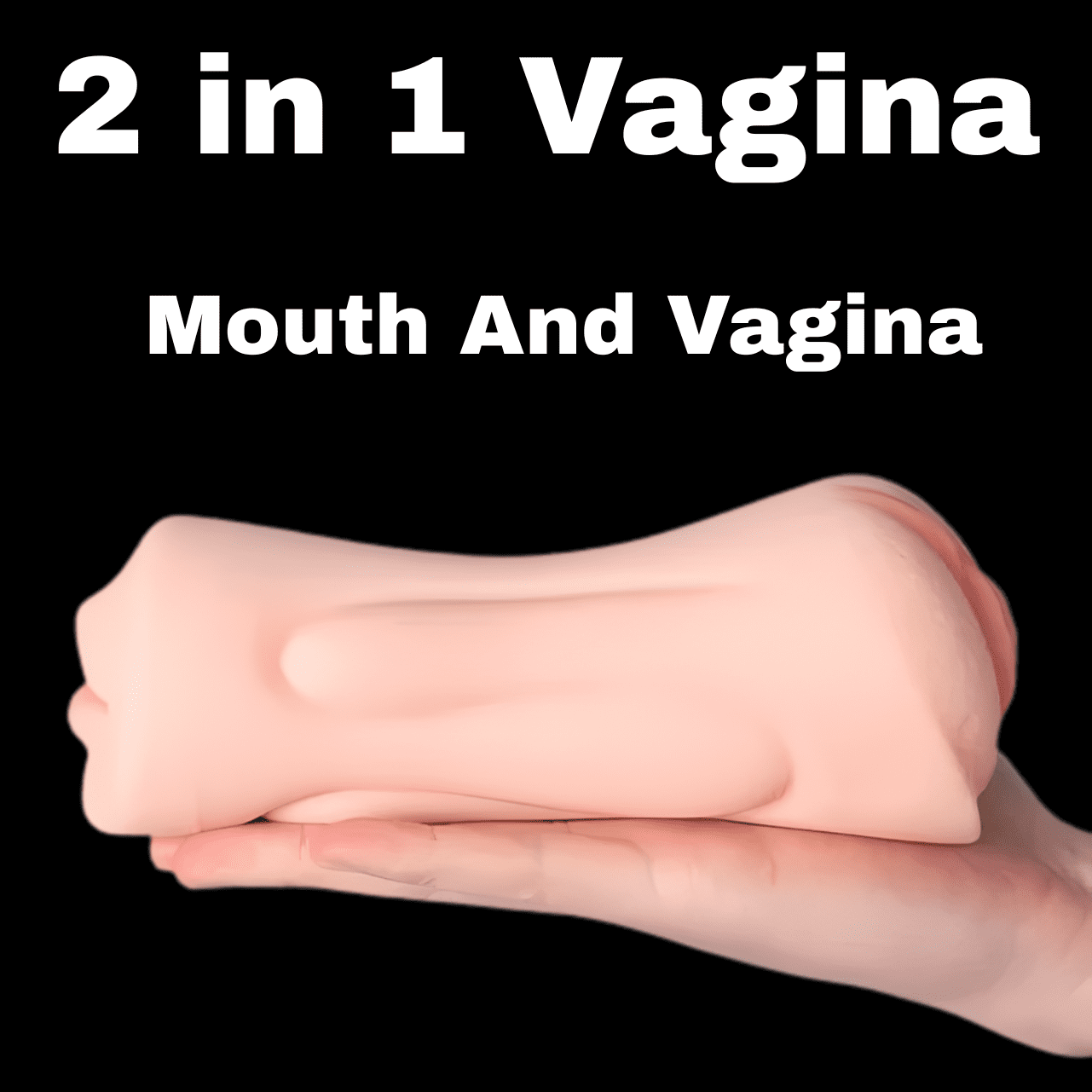 2 In 1 Vagina and Mouth Male Masturbator - Image 2
